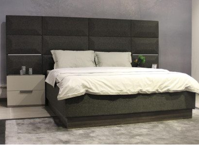 Luxus Schlafzimmer Set Designer Bett 2x Nachttisch Holz Komplett neu 3 tlg.